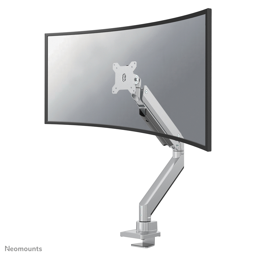 Neomounts Tischhalterung Für Curved Monitore, Klemme/Durchführung, 18 kg, 25,4 cm (10&quot;), 124,5 cm (49&quot;), 100 x 100 mm, Silber