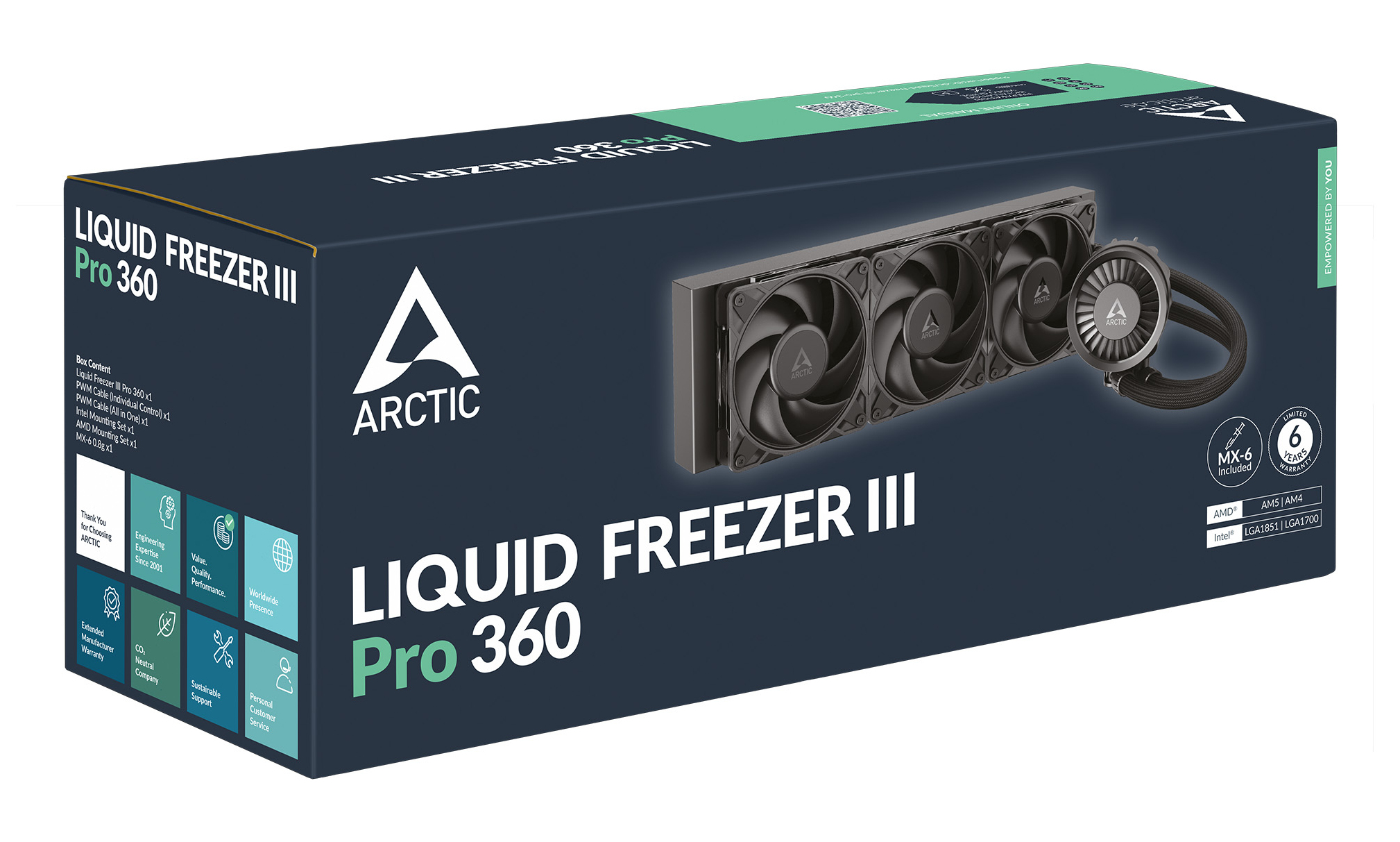 Arctic Liquid Freezer III Pro 360 - CPU-Kühler - AMD Sockel AM4 (Ryzen), Ansicht 2
