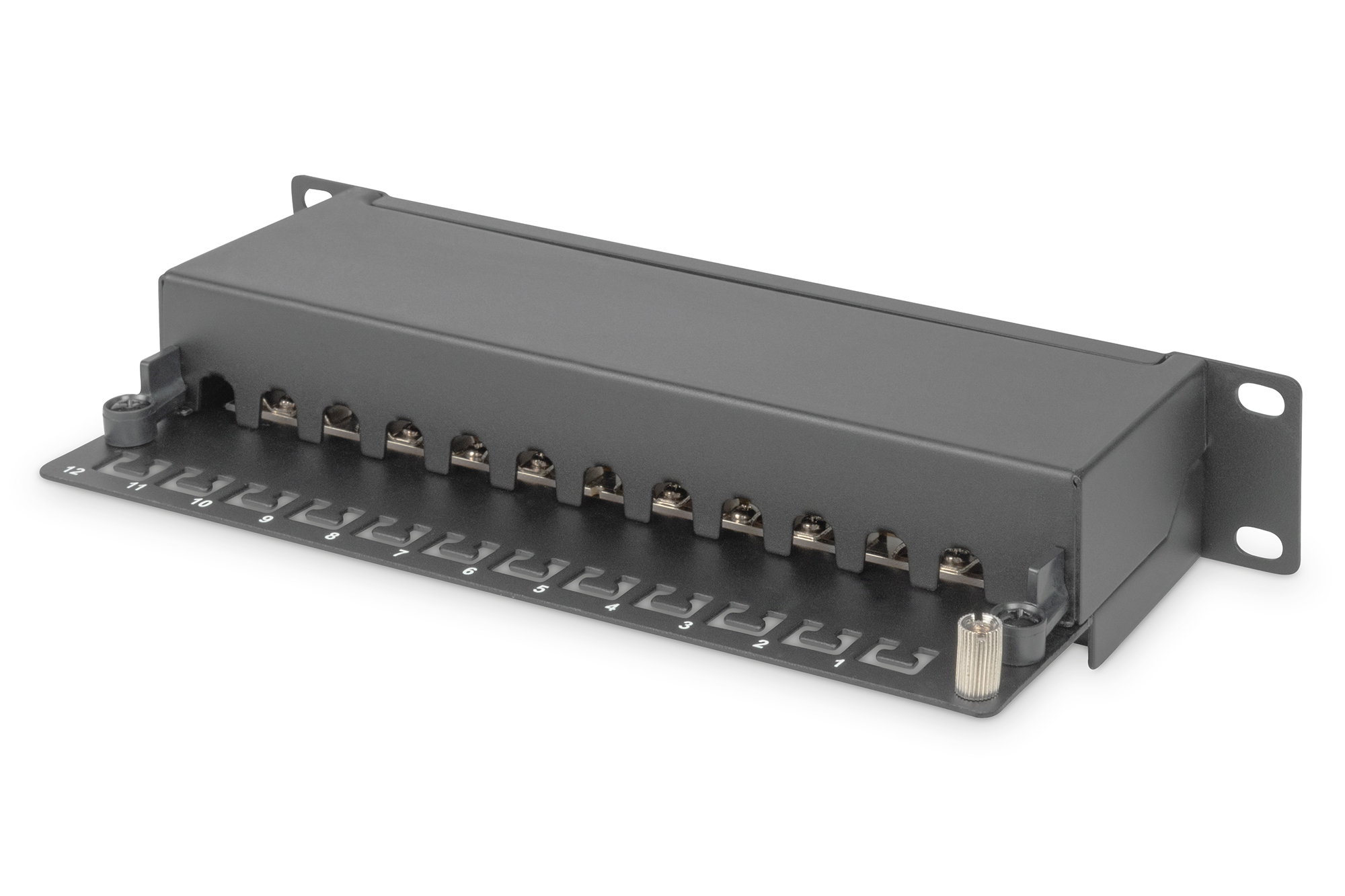 DIGITUS CAT 6, Klasse E Patch Panel, geschirmt, schwarz, Ansicht 2