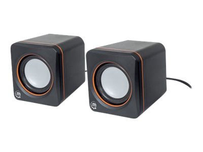 Manhattan 2600 Lautsprechersystem Voller Stereoklang und kompaktes Format optimal fuer das mobile Musikerlebnis