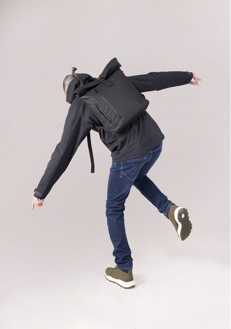 Troika Roll Top Rucksack TROIKA BLACK ROLL TOP (BBL51/BK), Ansicht 3