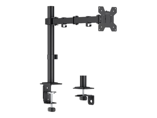 LogiLink Befestigungskit (Monitorhalterung) - für LCD-Display - 10 kg max., arm length 376 mm - Stahl, Kunststoff - Schwarz - Bildschirmgröße: 43.2-81.3 cm (17"-32")