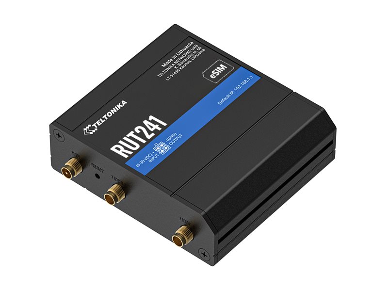 Teltonika Industrial cellular router equipped with LTE Cat 4 and eSIM SGP.22 pull-based, Ansicht 3