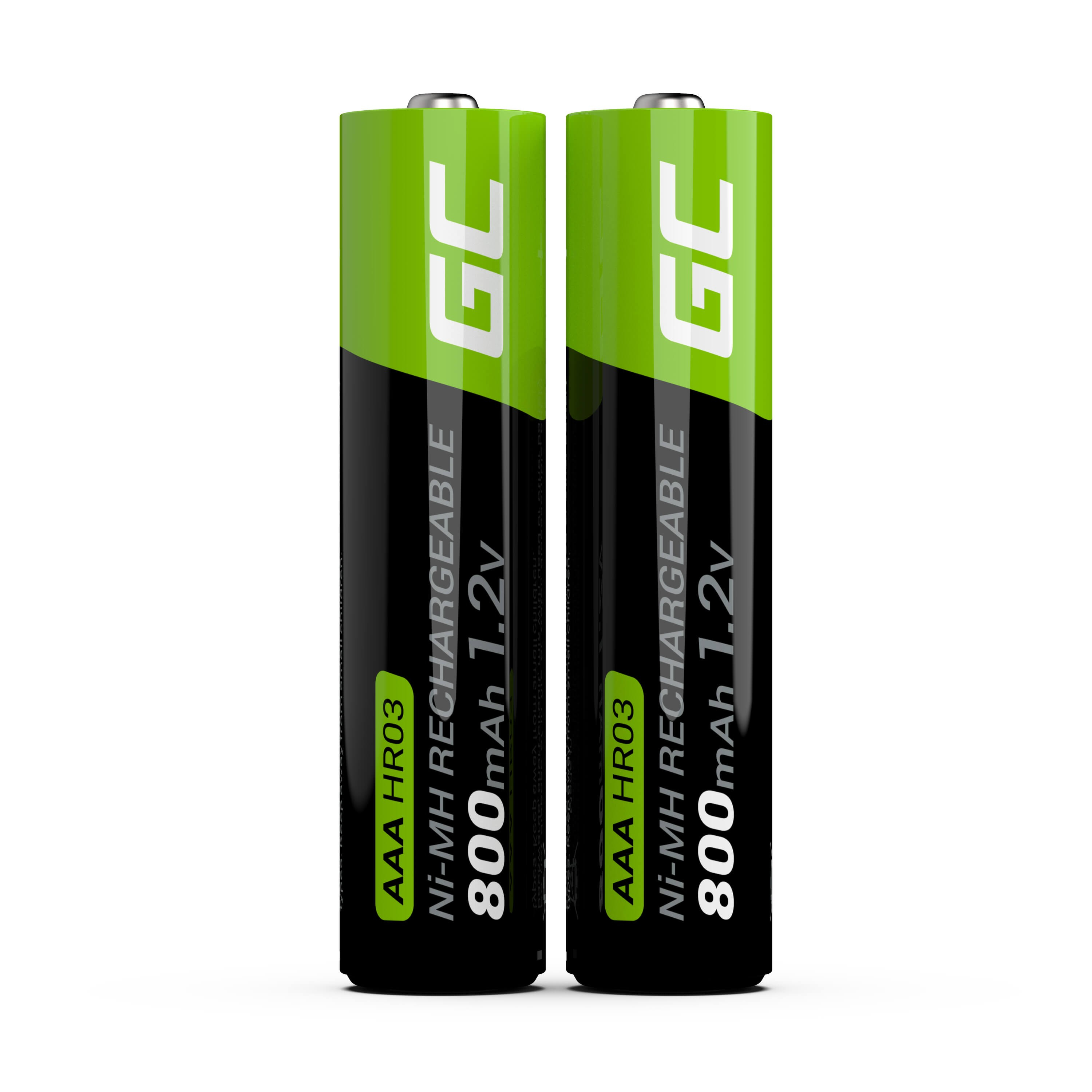 Green Cell GR08 - Wiederaufladbarer Akku - AAA - Nickel-Metallhydrid (NiMH) - 1,2 V - 2 Stück(e) - 800 mAh, Ansicht 2