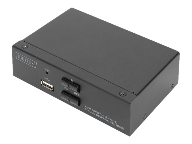 DIGITUS KVM-Switch, 2-Port, Single-Display, 4K, HDMI®