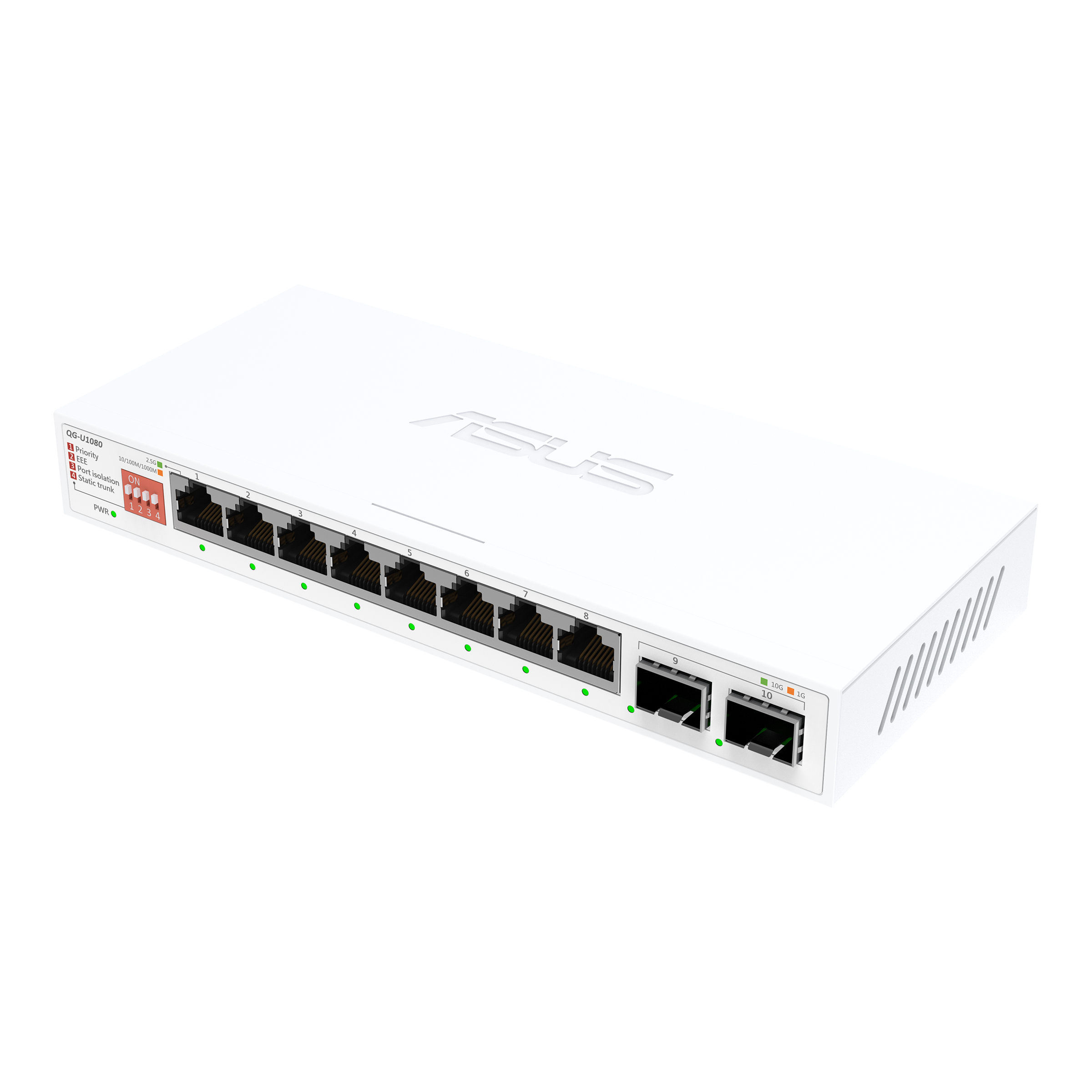 ASUS Qg-U1080 2.5G+ 10G SFP+ Switch - Switch - WLAN, Ansicht 2