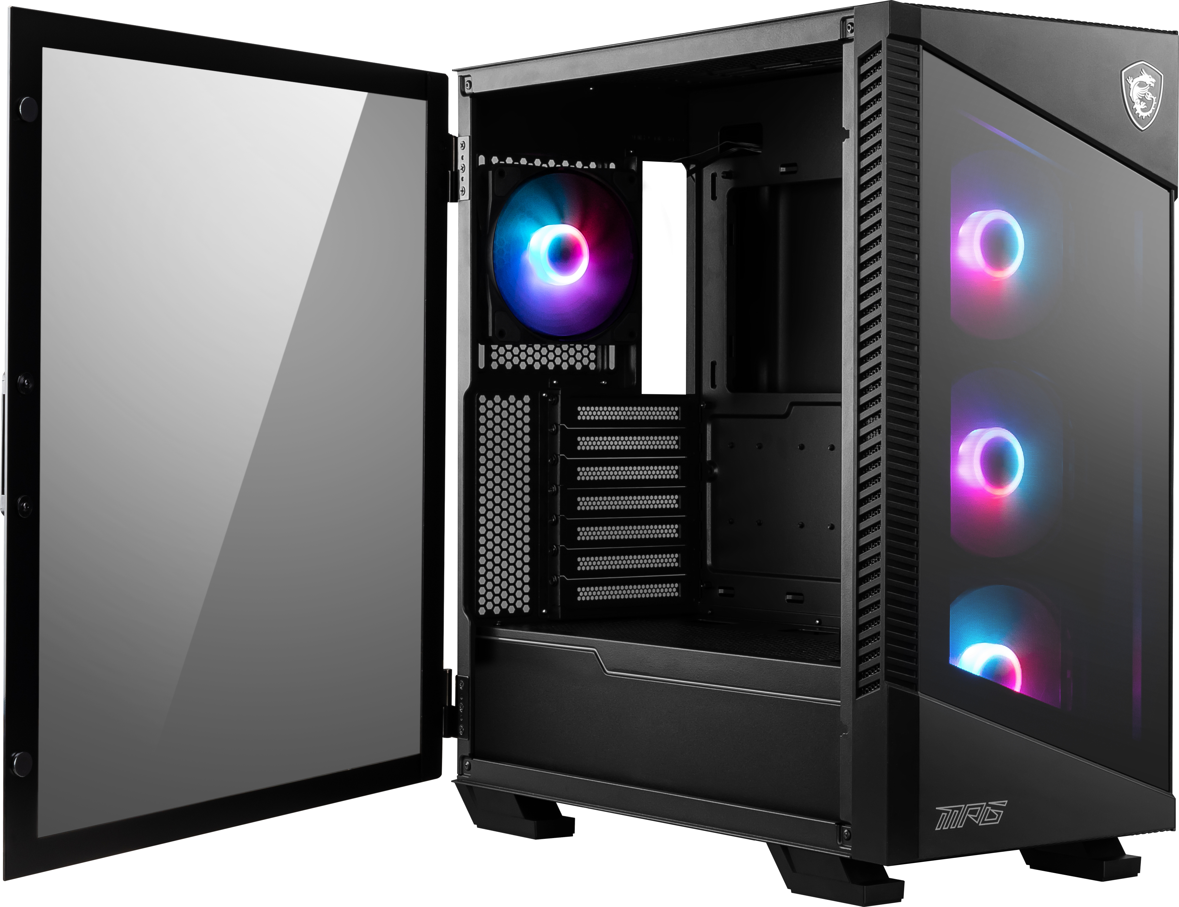 MSI MPG VELOX 100R - Mid tower - E-ATX - Seitenteil mit Fenster (gehärtetes Glas), Ansicht 2