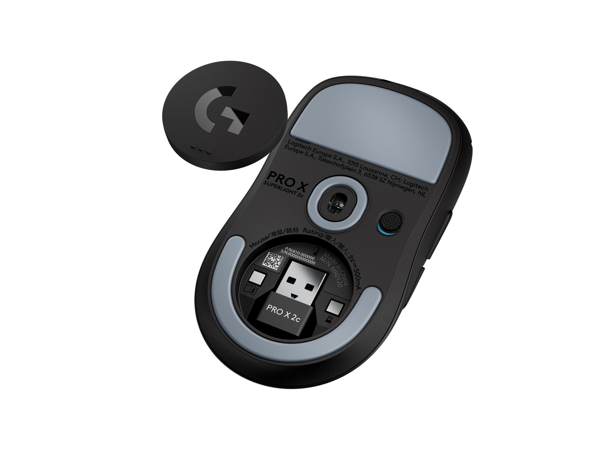 Logitech G PRO X SUPERLIGHT 2C - Maus - 5 Tasten