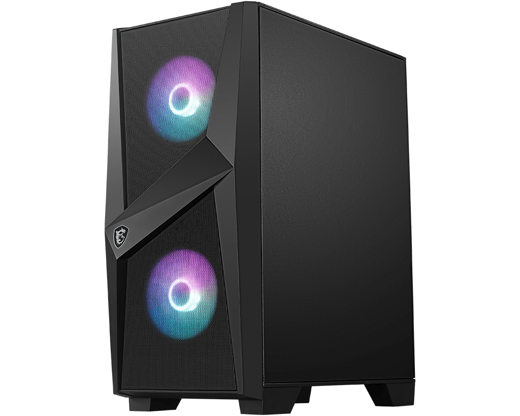 MSI MAG Forge 100R - Tower - ATX - Seitenteil mit Fenster (gehärtetes Glas), Ansicht 4