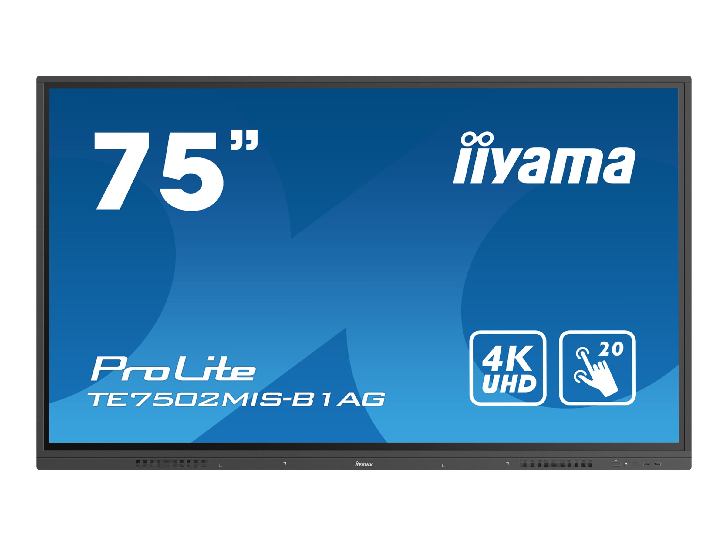iiyama ProLite TE7502MIS-B1AG, 190,5cm (75 Zoll), Infrarot, 4K, schwarz, Android
