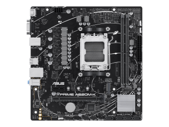 ASUS PRIME A620M-K - Motherboard - micro ATX - Socket AM5 - AMD A620 Chipsatz - USB 3.2 Gen 1 - Gigabit LAN - Onboard-Grafik (CPU erforderlich)