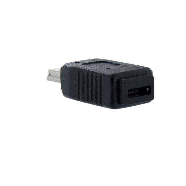 StarTech.com Micro USB auf Mini USB 2.0 Adapter - Bu/St - Schwarz - USB-Adapter - Micro-USB Typ B (W), Ansicht 4