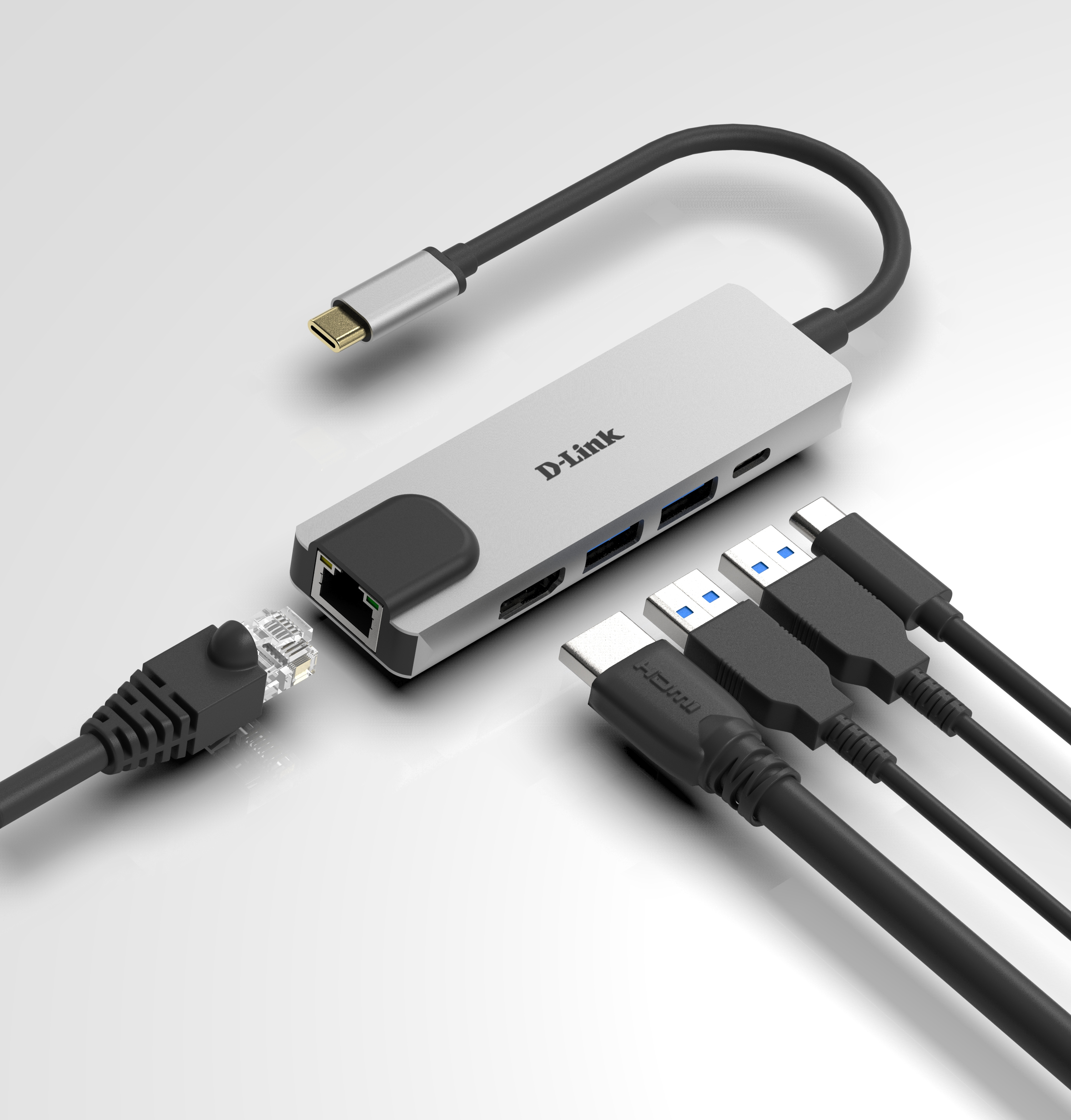 D-Link DUB-M520 - Dockingstation - USB-C / Thunderbolt 3, Ansicht 2