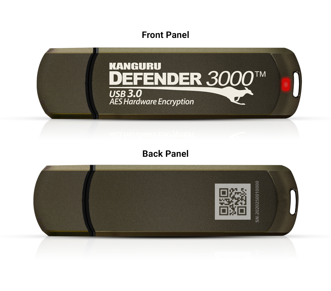 Kanguru Solutions Kanguru Encrypted Defender 3000 - USB-Flash-Laufwerk, Ansicht 2