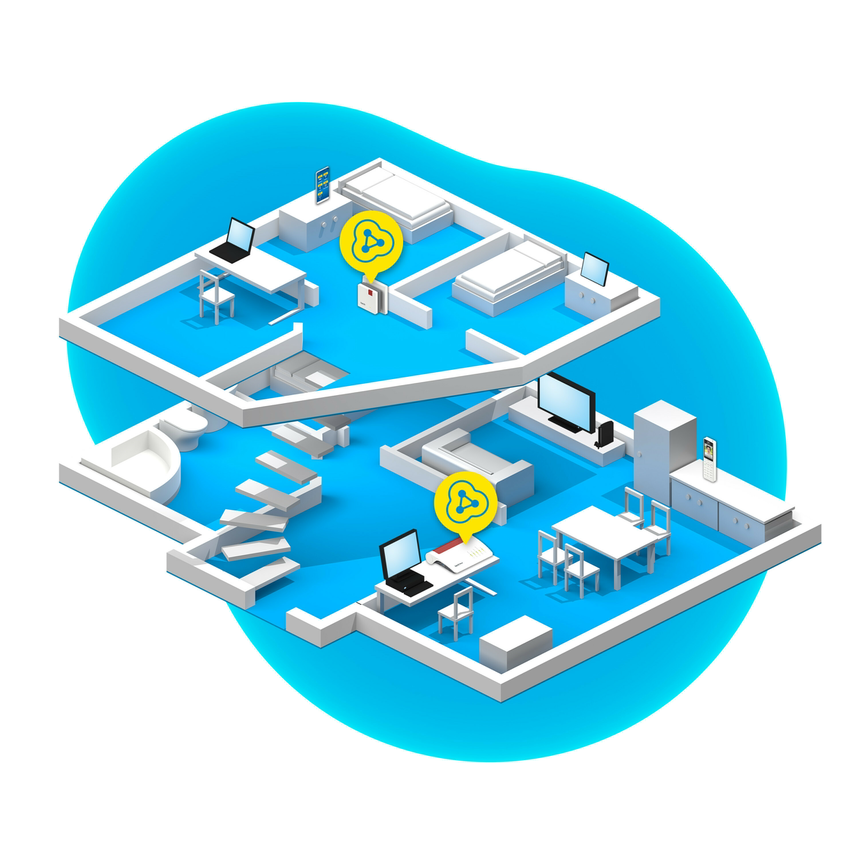AVM FRITZ!WLAN Repeater 600 - Wi-Fi-Range-Extender, Ansicht 4