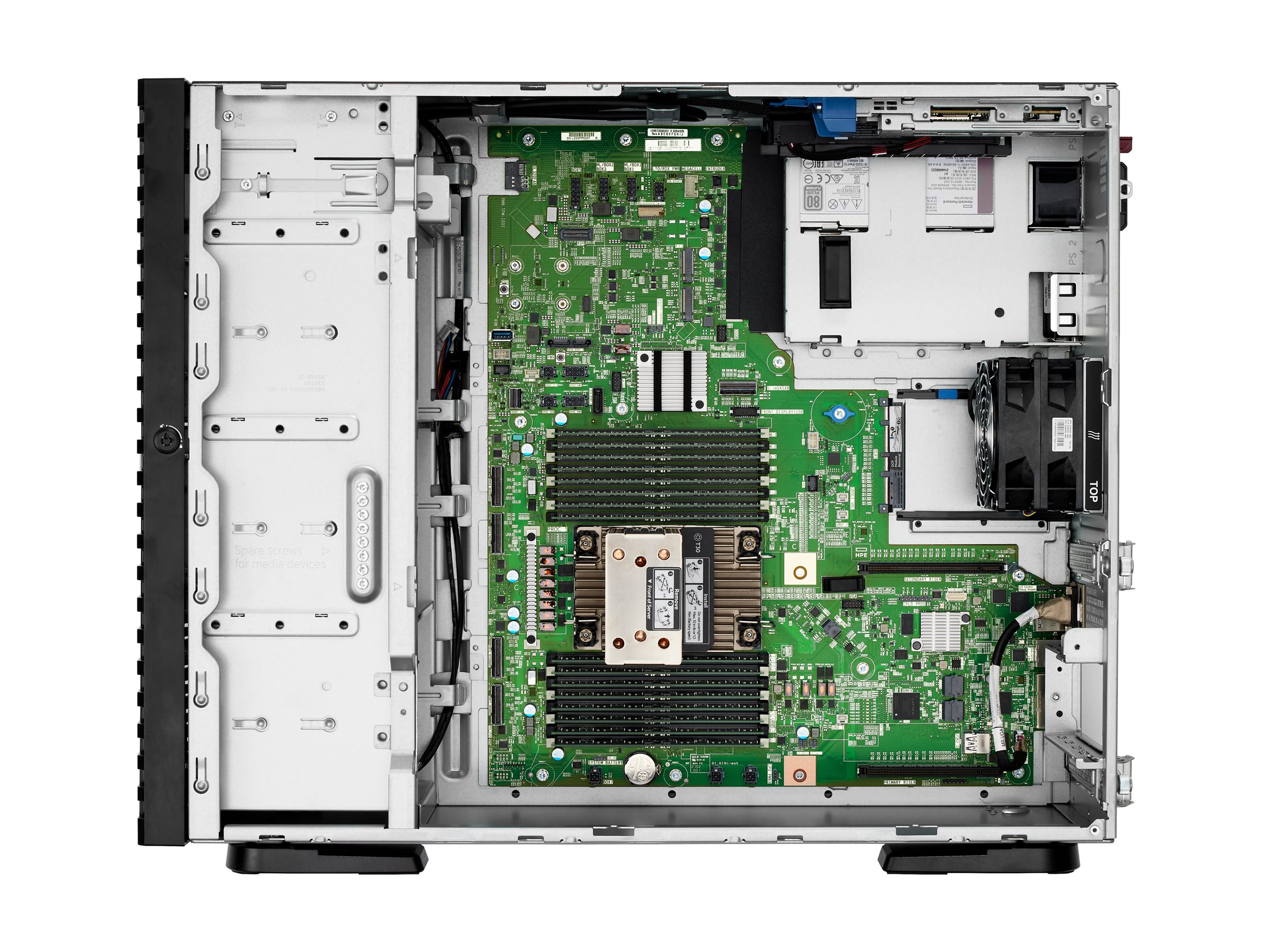 HPE ProLiant ML110 Gen11 - Server - Tower - 4.5U - 1-Weg - 1 x Xeon Silver 4510 / 2.4 GHz - RAM 32 GB - SATA/NVMe - Hot-Swap 8.9 cm (3.5")