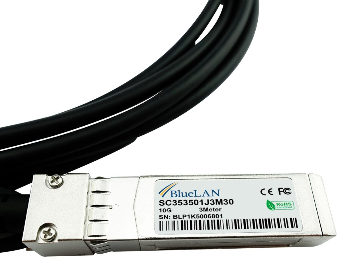 BlueOptics Aruba R9D20A kompatibles BlueLAN DAC SFP+ SC353501J3M30, Ansicht 2