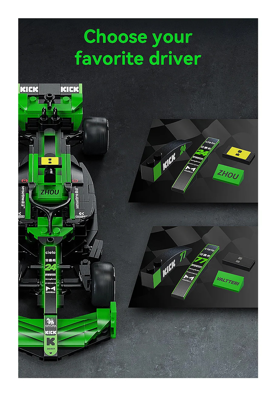 JAMARA KICK Sauber F1 C44 1 24 Bricks grün, Ansicht 2