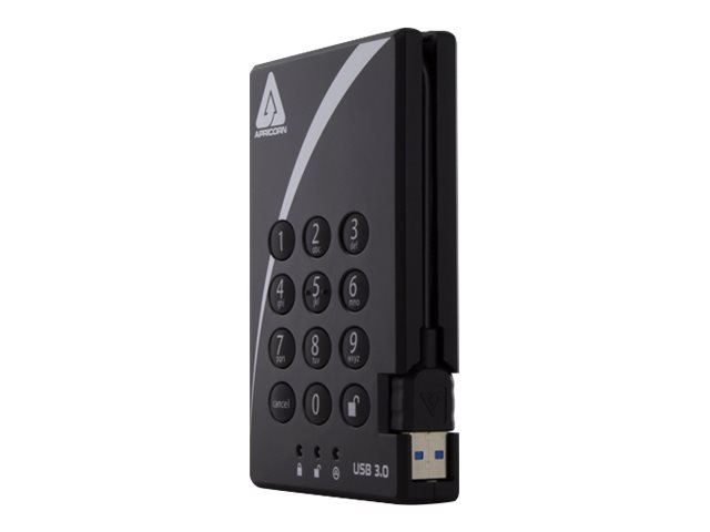 Apricorn Aegis Padlock 3.0 A25-3PL256-2000 - Festplatte - verschlüsselt - 2 TB - extern (tragbar), Ansicht 2