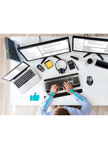 PORT Designs PORT Connect ERGONOMIC WRIST REST PAD - Tastatur-Handgelenkauflage, Ansicht 3