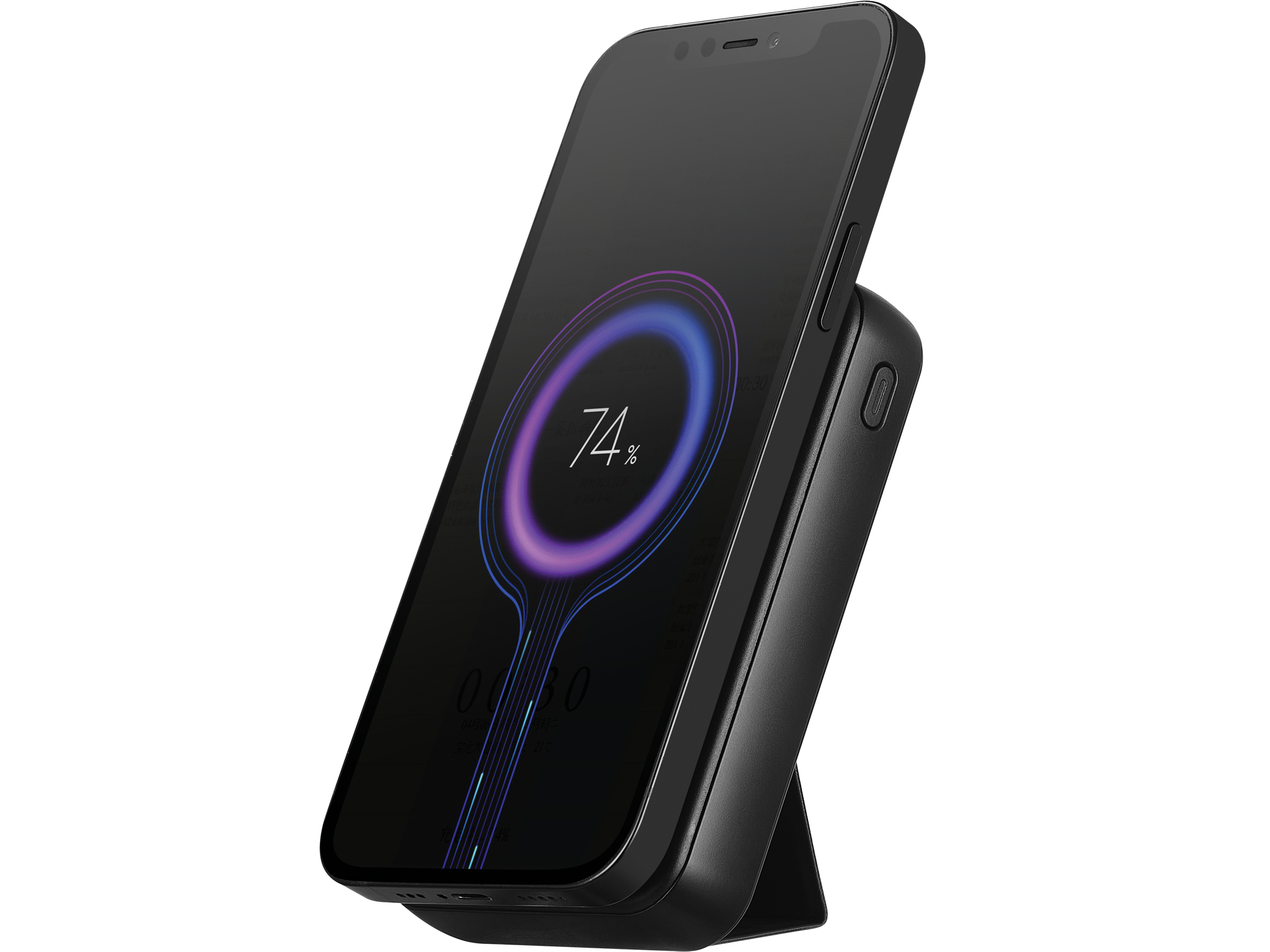 SANDBERG Kabelloses Ladegerät - 10 Watt - 2 Ausgabeanschlussstellen (USB Typ A, 24 pin USB-C), Ansicht 3