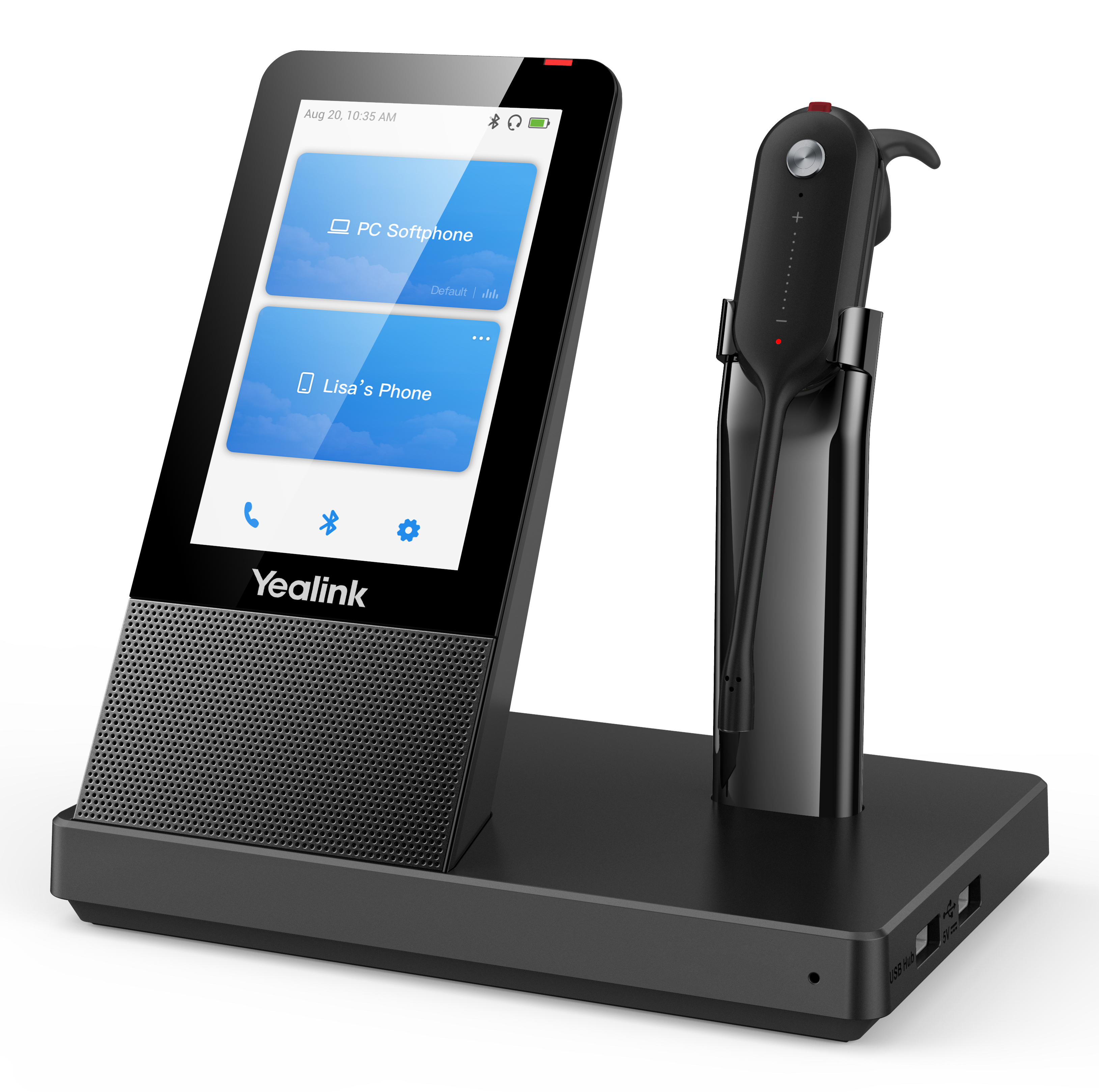 Yealink WH67 X UC Workstation - Headset - im Ohr, Ansicht 3