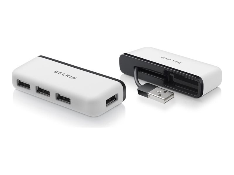 Belkin Travel - Hub - 4 x USB 2.0 - Desktop, Ansicht 5