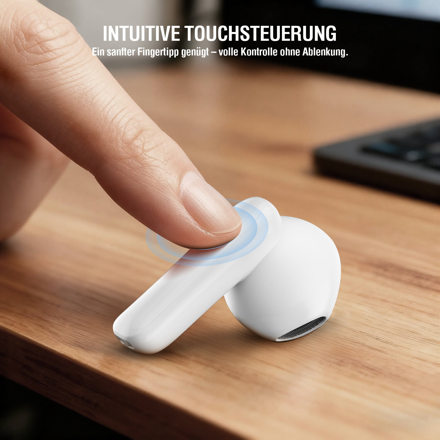 4smarts Wireless Headset SkyBuds Air weiß - Headset, Ansicht 3