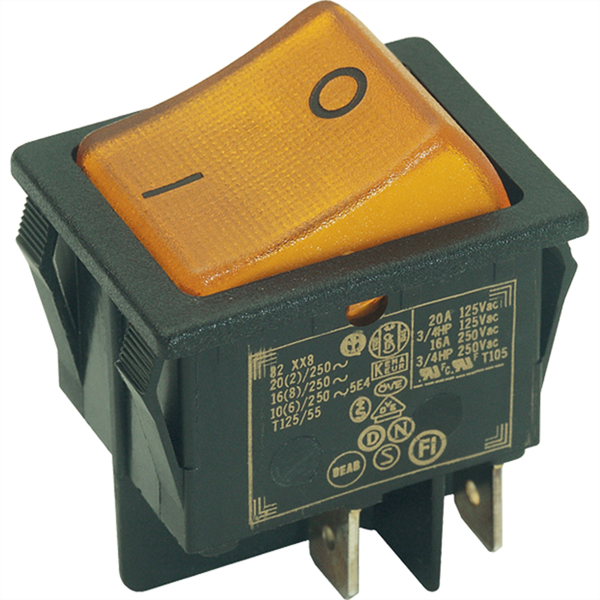 Bachmann 924.098 Wippenschalter Serie 3652 16 6 A 250V Ausschalter, Ansicht 2