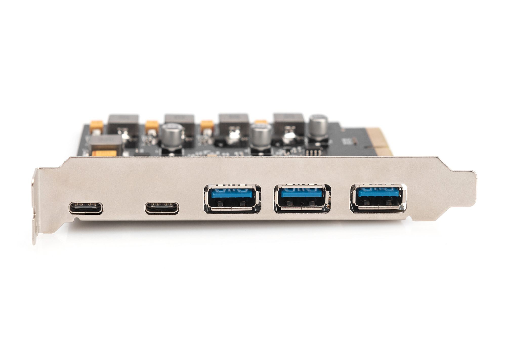 DIGITUS PCIe Karte 2x USB-C + 3x USB A, Ansicht 2