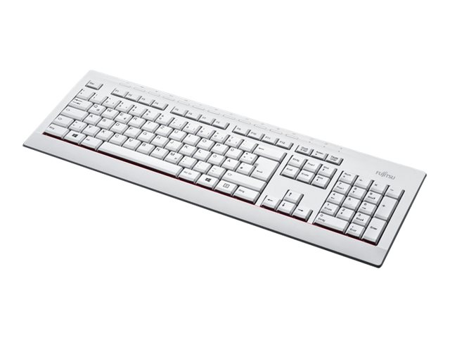 Fujitsu KB521 - Tastatur - USB - Deutsch - Marble Gray