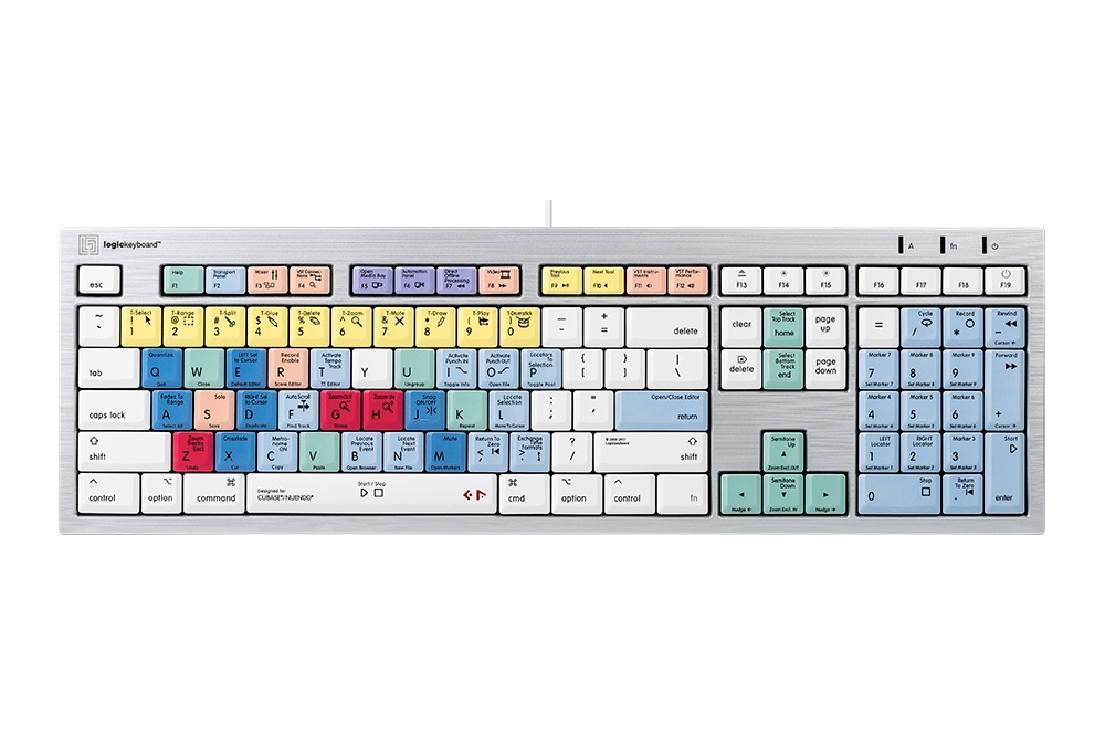 Logickeyboard ALBA - Volle Größe (100%) - Kabelgebunden - USB - Scherenschalter - Silber - TL: Französisch, AZERTY, Ansicht 3