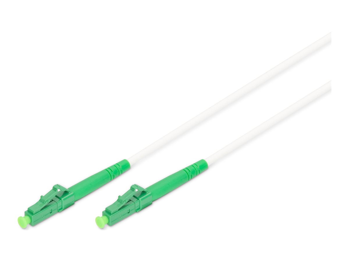 DIGITUS Glasfaser Patchkabel, stahlarmiert, simplex, singlemode, LC/APC  LC/APC, 20 m