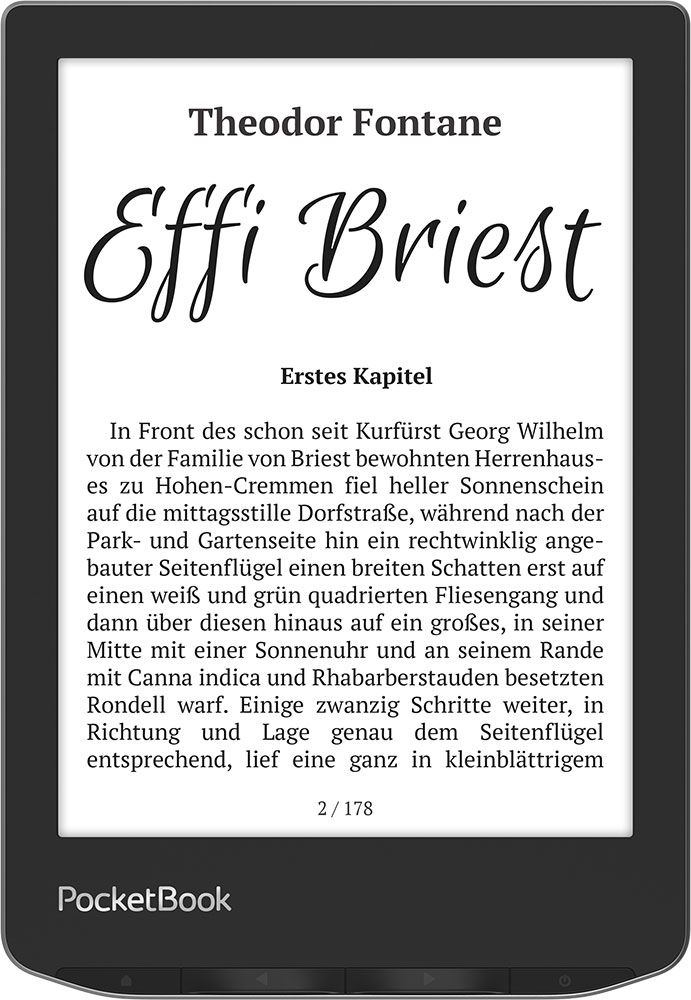 Pocketbook Verse - 15,2 cm (6") - E Ink Carta - 758 x 1024 Pixel - ACSM - DOCX - AZW - DjVu - PRC - AZW3 - EPUB - …, Ansicht 3