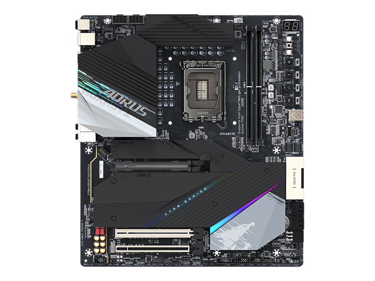 Gigabyte AORUS Z790 TACHYON x - Motherboard - E-ATX - LGA1700-Sockel - Z790 Chipsatz - USB-C 3.2 Gen 2x2 USB 3.2 Gen 1 USB 3.2 Gen 2 - 2.5 Gigabit LAN Wi-Fi 6E Bluetooth - Onboard-Grafik (CPU erforderlich)