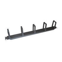 LogiLink Kabelführungsplatte für Schaltschrank - RAL 9005 - 1U - 48.3 cm (19)