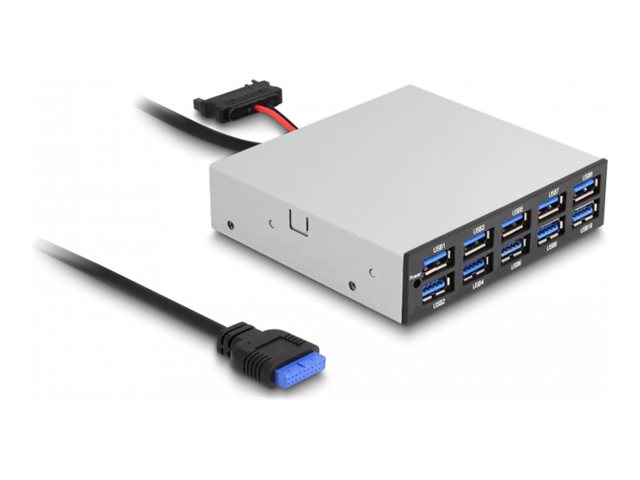 Delock Hub - 3.5 5 Gbps front panel - 10 x SuperSpeed USB 3.0