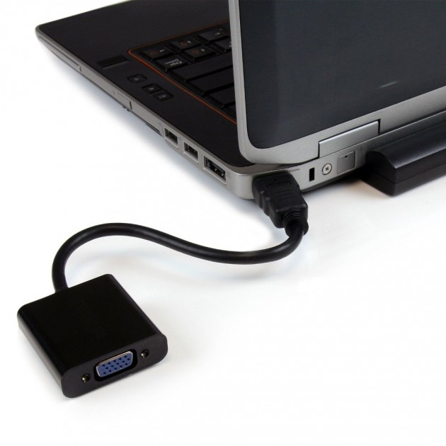 Techly Videokonverter - HDMI - VGA - Schwarz, Ansicht 3