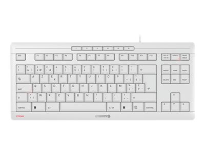 CHERRY STREAM TKL - Tastatur - USB - GB - Tastenschalter: CHERRY SX - Pale Gray