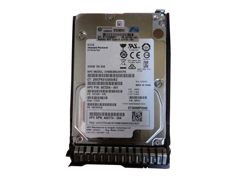 HPE Enterprise - Festplatte - 300 GB - Hot-Swap - 2.5 SFF (6.4 cm SFF)