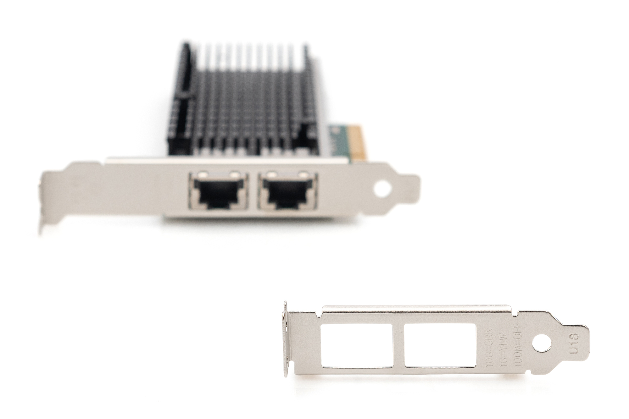 DIGITUS Netzwerkkarte 10Gbps Dual Port Ethernet RJ45 Intel X540 - Netzwerkkarte - 10.000 Mbps, Ansicht 2