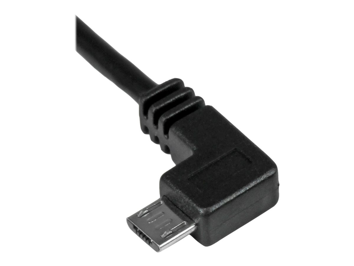 StarTech.com StarTech Micro USB Lade/Sync-Kabel - St/St - Micro USB linksgewinkelt - 1m - USB auf Micro USB Ladekabel - USB-Kabel - Micro-USB Typ B (M)