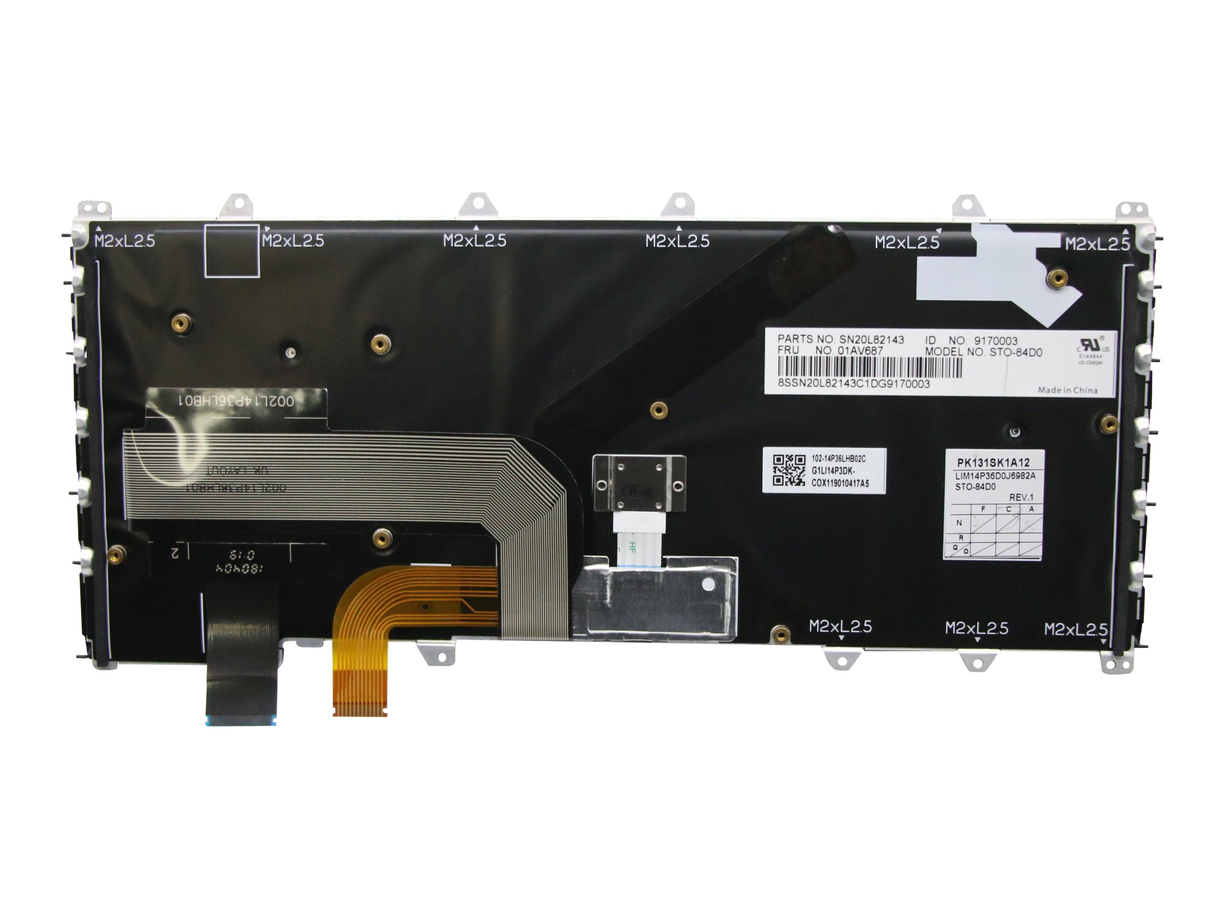 Lenovo Chicony - Ersatztastatur Notebook - mit Trackpoint - TL: Deutsch, QWERTZ, Ansicht 4