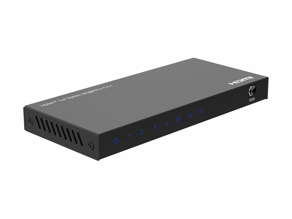 MicroConnect 8Ka60Hz HDMI Splitter 1x4 4 4 4 MC-HDMISPLITTER0104-8K, Ansicht 3