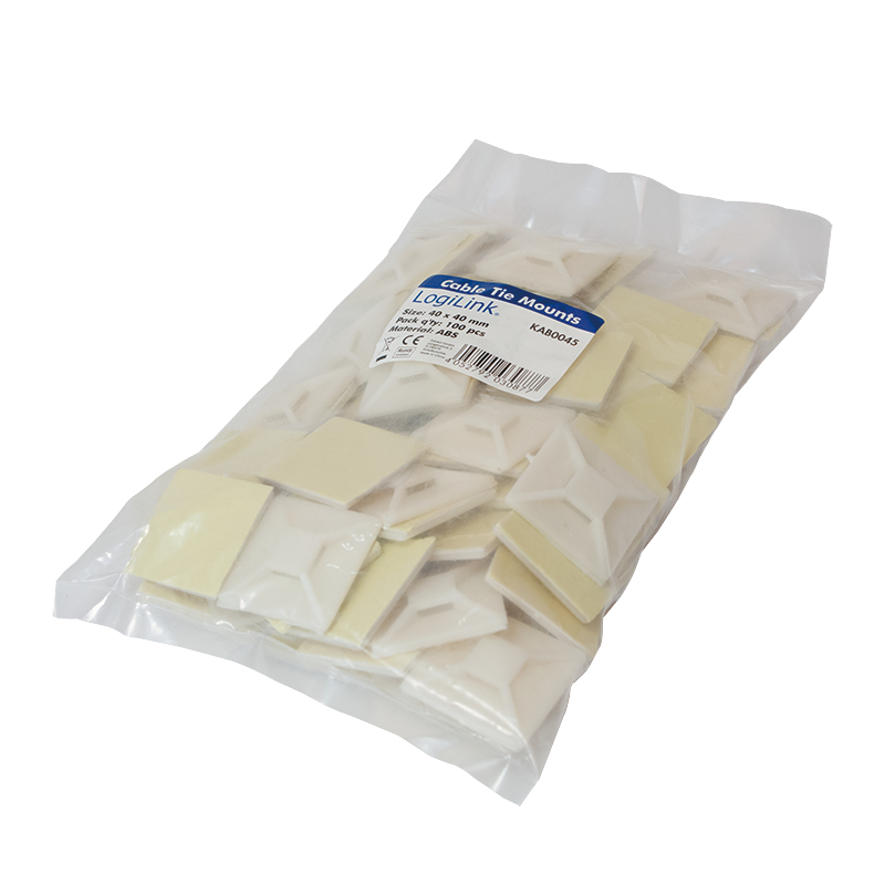 LogiLink Kabelbinderhalterung - Natur (Packung mit 100), Ansicht 3
