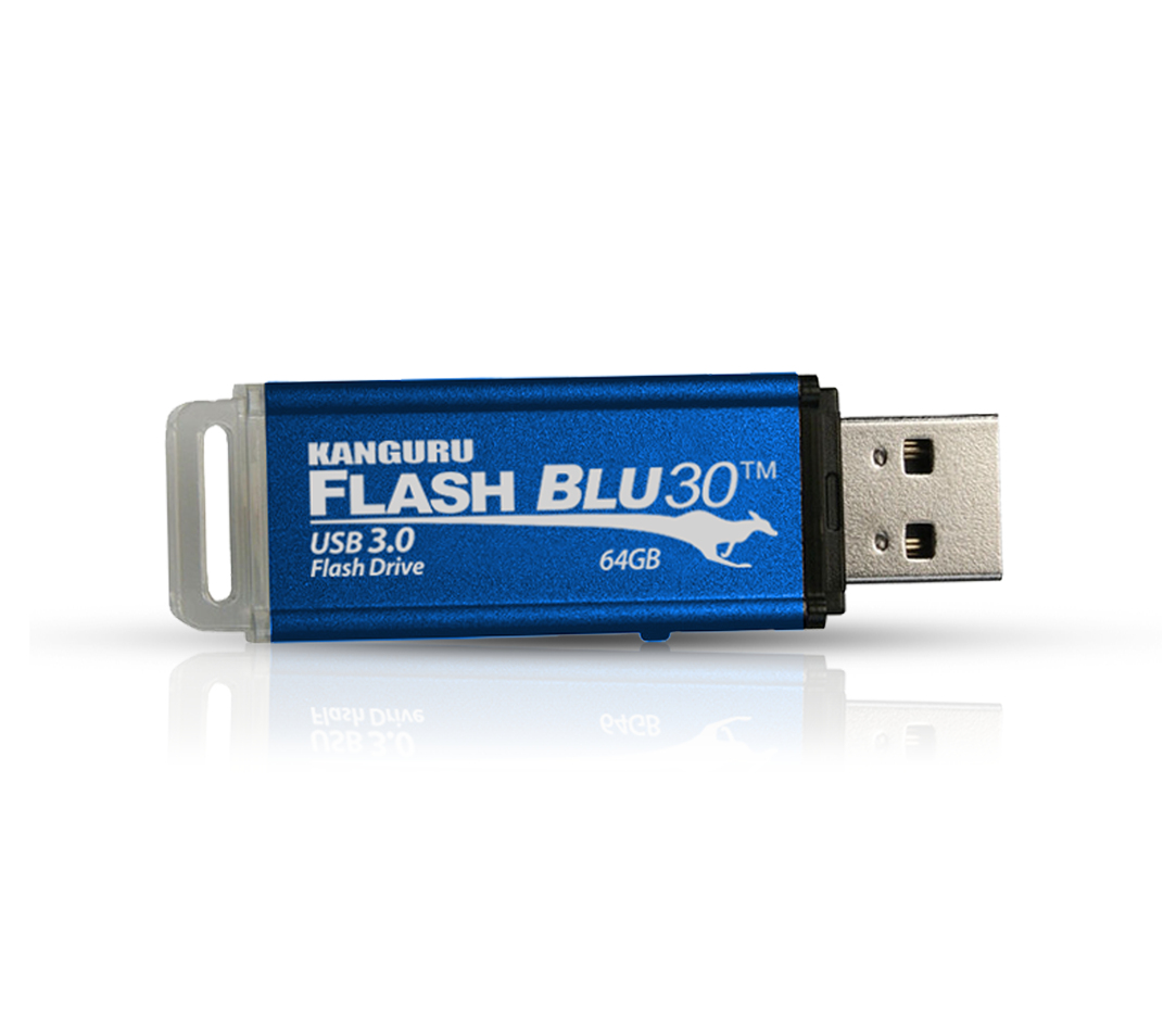 Kanguru Solutions Kanguru FlashBlu30 USB 3.0 with Write Protect Switch - 64 GB, Ansicht 2