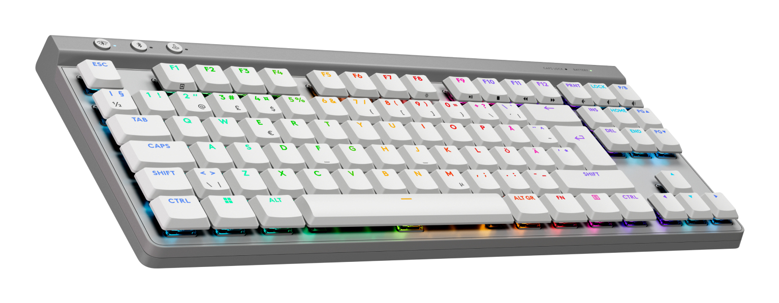 Logitech G G515 - Tastatur - LIGHTSPEED - TKL - TL: Nordisch, QWERTY, Ansicht 3