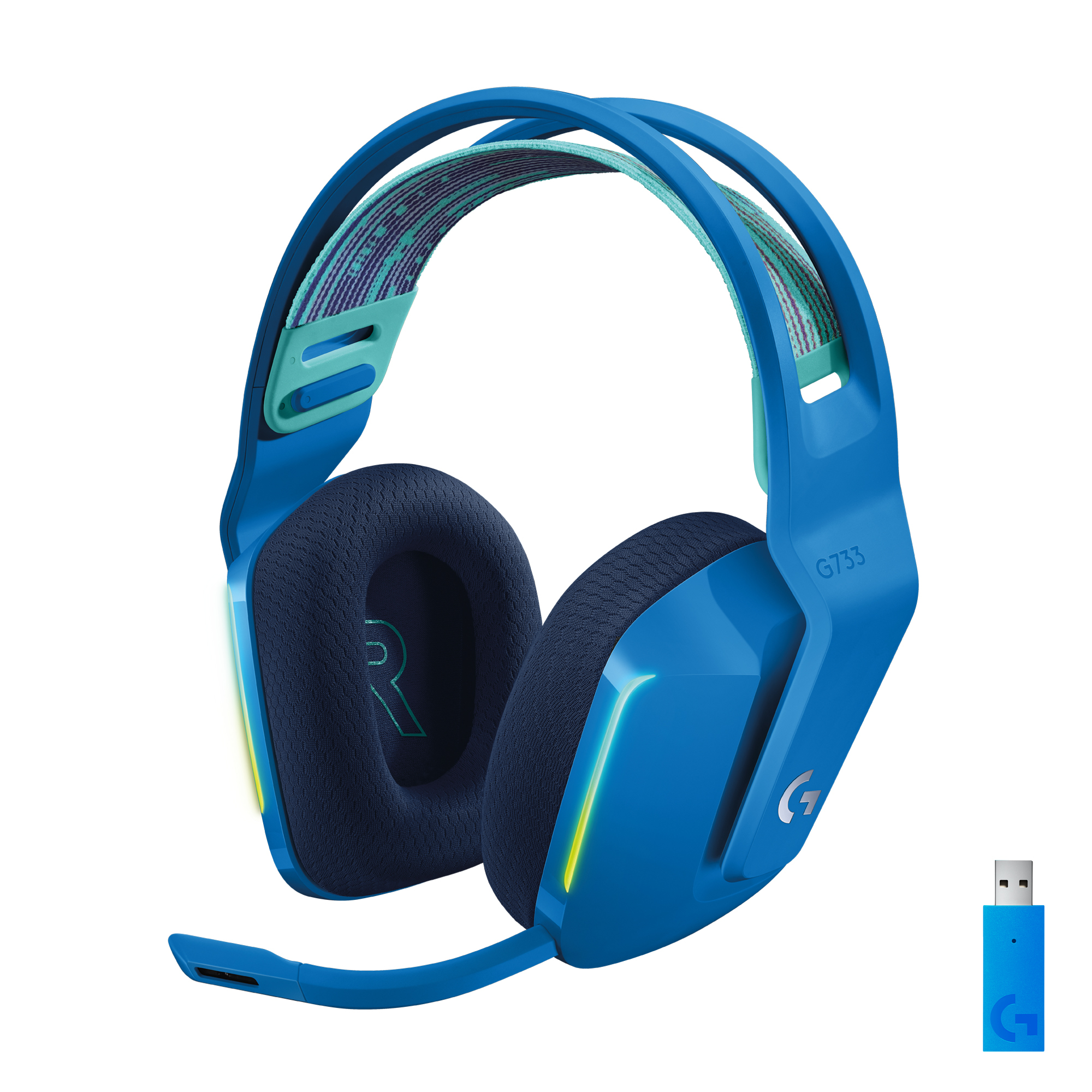 Logitech G G733 - Kabellos - Gaming - 20 - 20000 Hz - 278 g - Kopfhörer - Blau