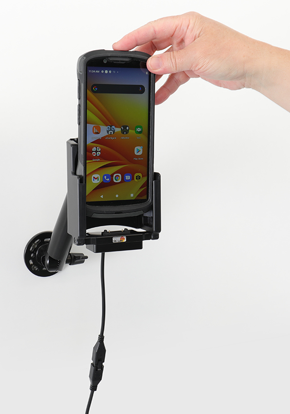 Brodit 712306 - Handy/Smartphone - Aktive Halterung - Auto/Innenbereich - Schwarz, Ansicht 3