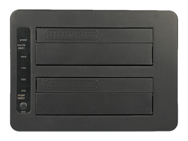 Delock HDD-Dockingstation Schächte: 2 - SATA 6Gbs - USB 3.1 (Gen 2)